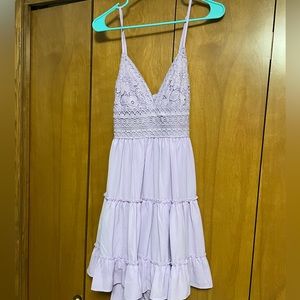 Pink Lily purple cami tie back dress